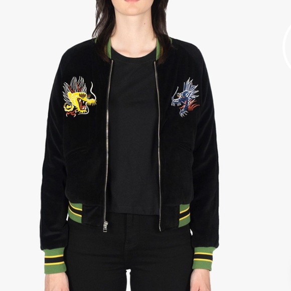 Straight To Hell- Top of the World jacket unisex tattoo old school bomber medium - Picture 2 of 11